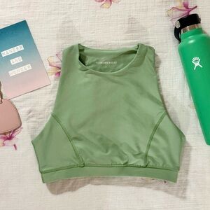 WeWoreWhat Racerback Bra— Fair Green 🌴